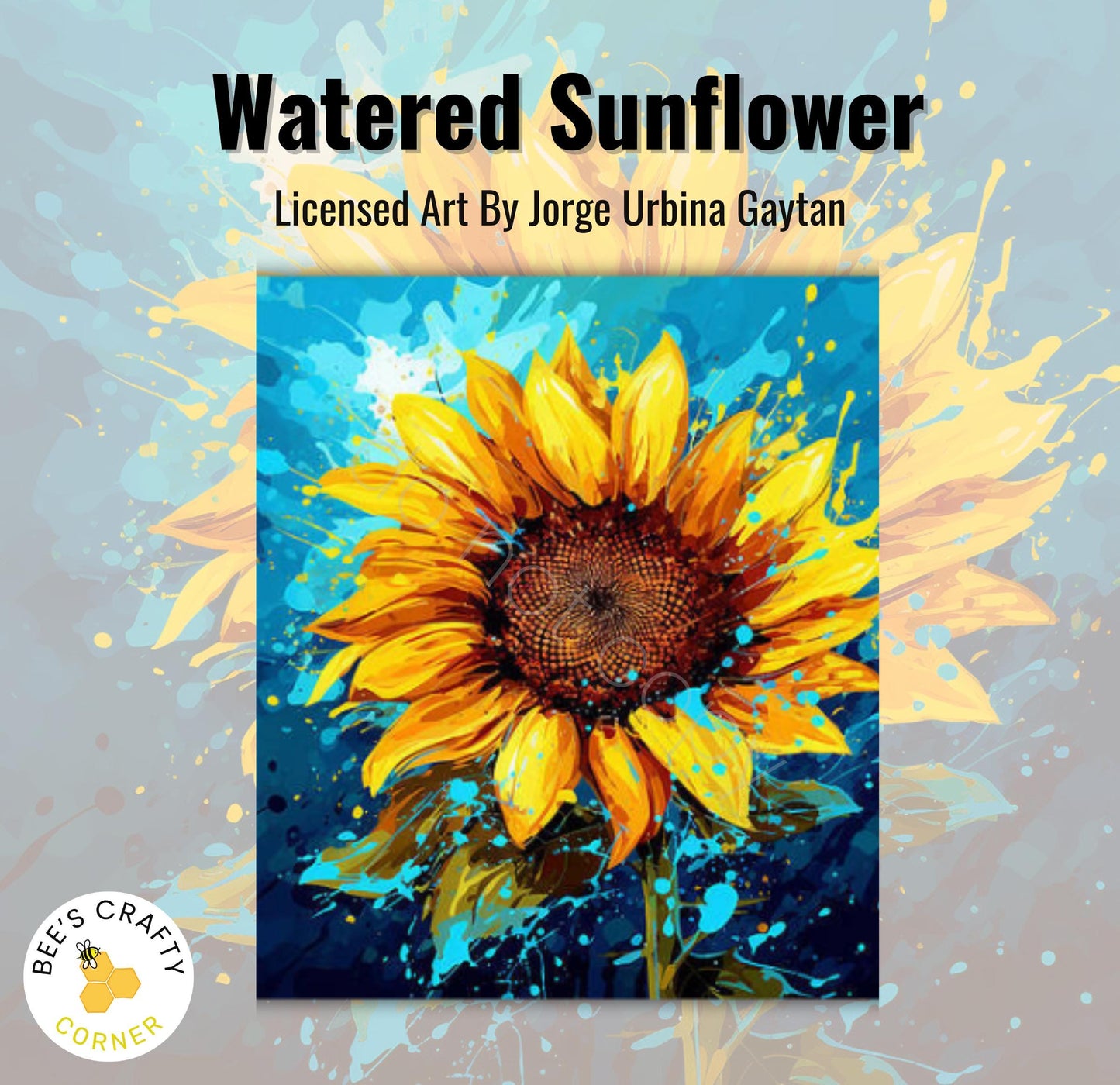RELEASE PAPER | Watered Sunflower by Jorge Urbina - Licensed Release Papers