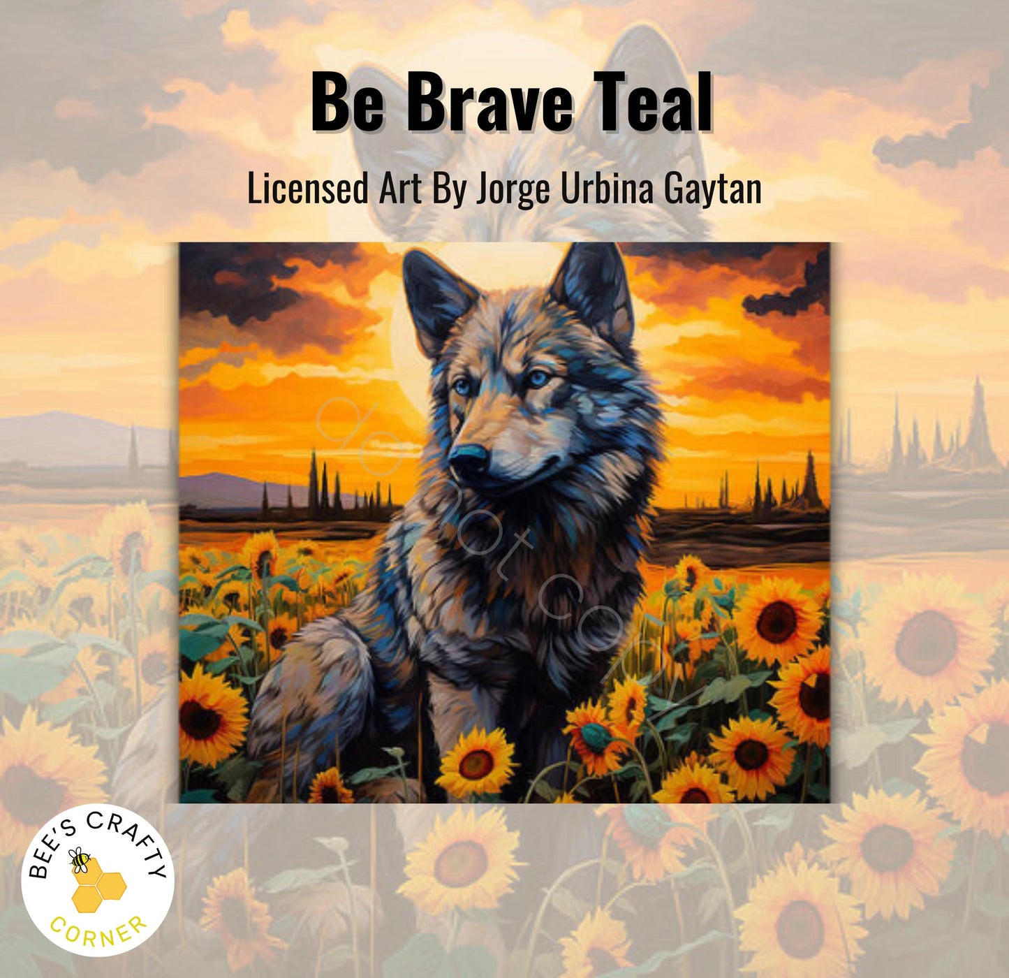 RELEASE PAPER | Be Brave Teal by Jorge Urbina - Licensed Release Papers