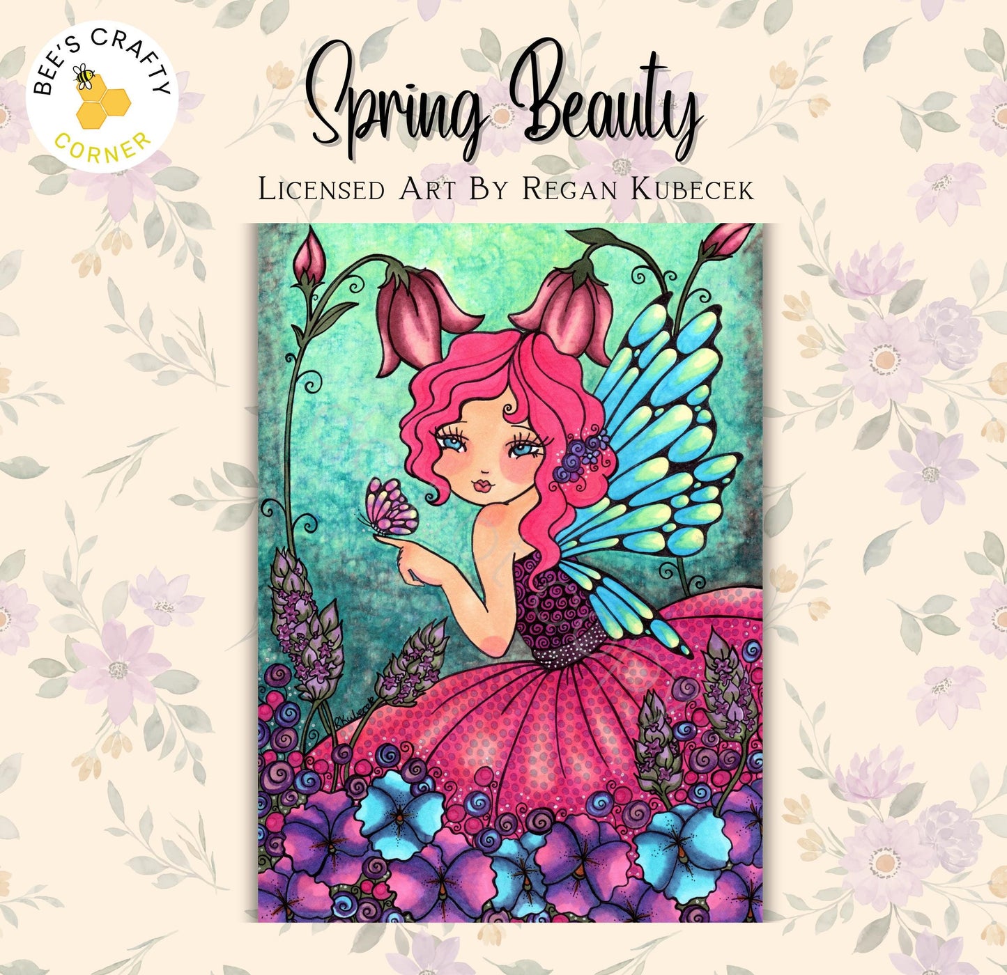 RELEASE PAPER | Spring Beauty by Regan Kubecek - Licensed Release Papers