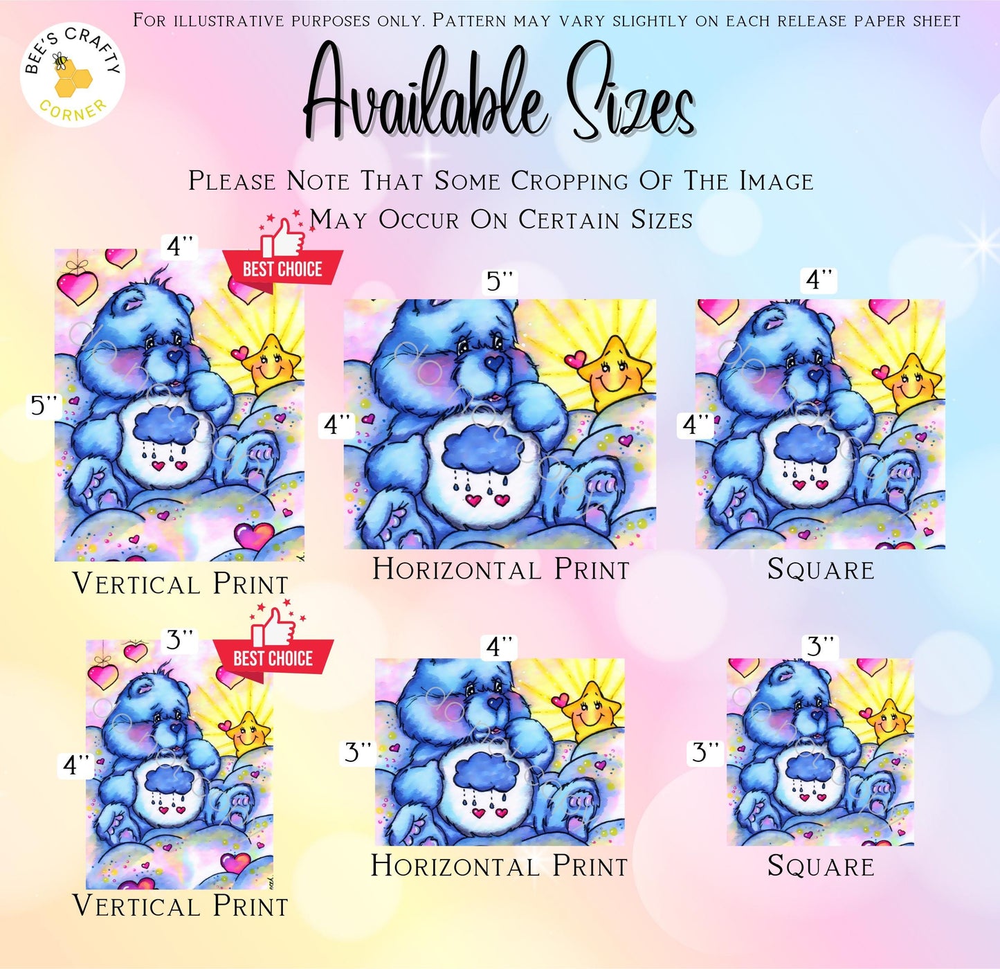 RELEASE PAPER | Grumpy Bear by Regan Kubecek - Licensed Release Papers