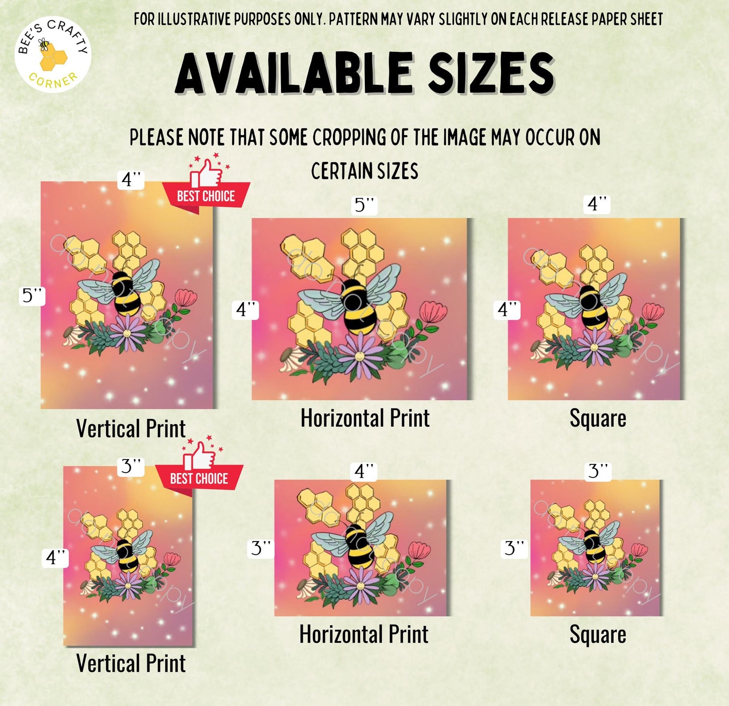 RELEASE PAPER | Pastel Bee by Kielea McGee - Licensed Release Papers