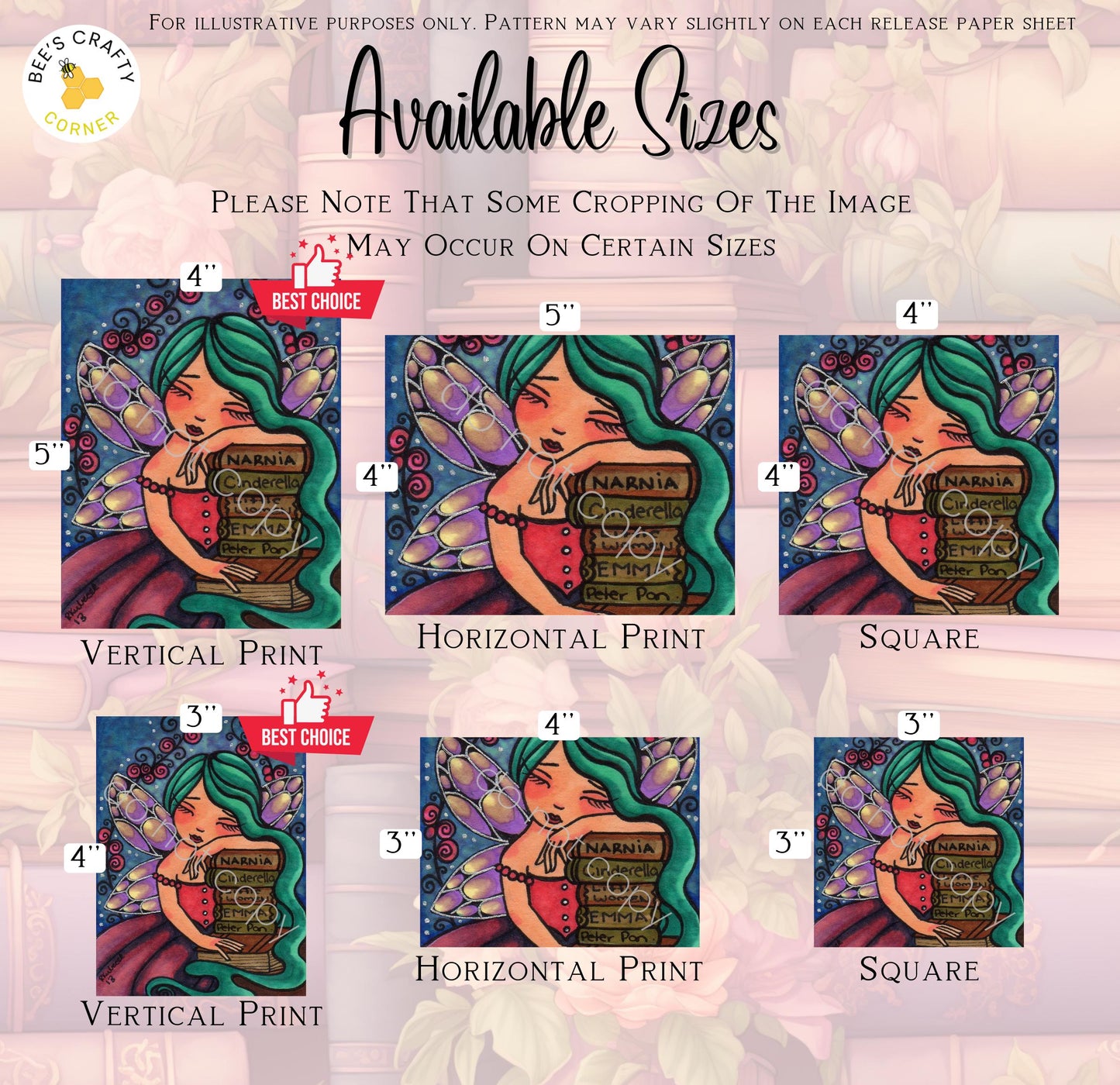 RELEASE PAPER | Book Worm Fairy by Regan Kubecek - Licensed Release Papers