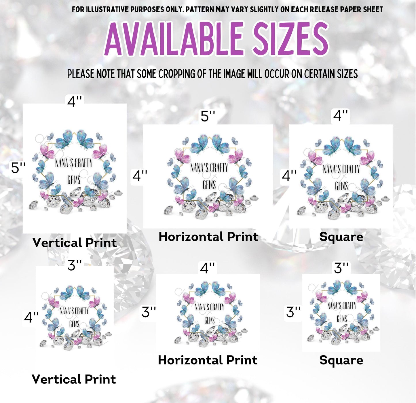 RELEASE PAPER | Nana's Crafty Gems Branded Release Paper | Reusable Diamond Painting Release Paper