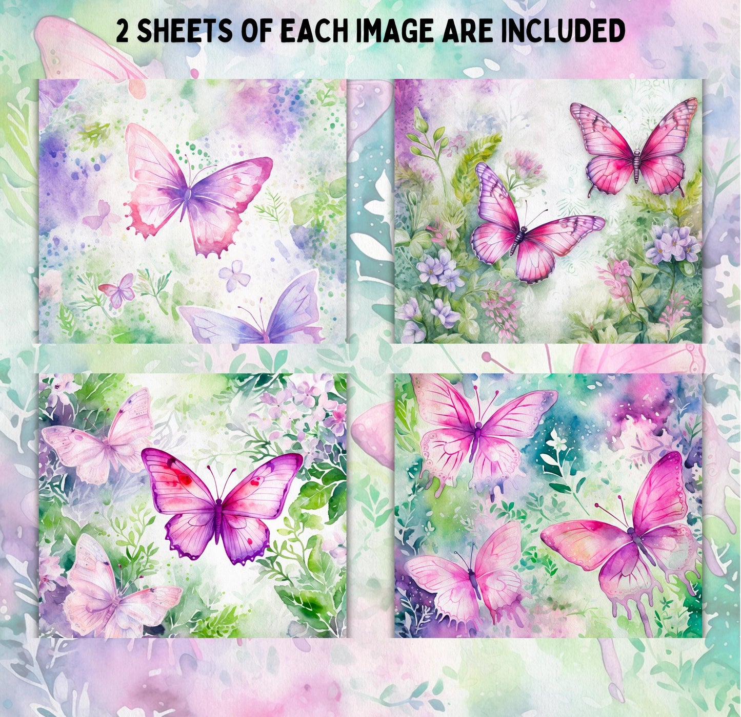 RELEASE PAPER | Butterfly Garden - Theme Pack Reusable Diamond Painting Release Paper