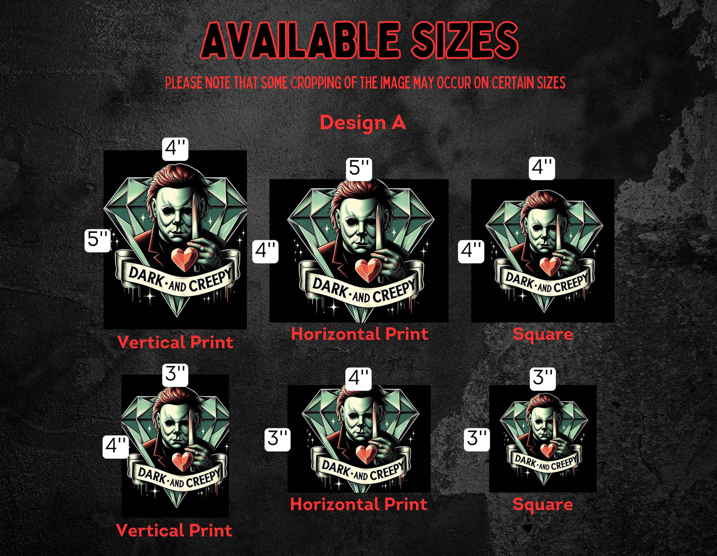 RELEASE PAPER | Dark and Creepy Diamond Painting - Reusable Diamond Painting Release Paper
