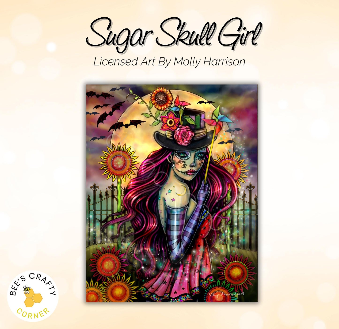 RELEASE PAPER | Sugar Skull Girl by Molly Harrison - Licensed Release Papers