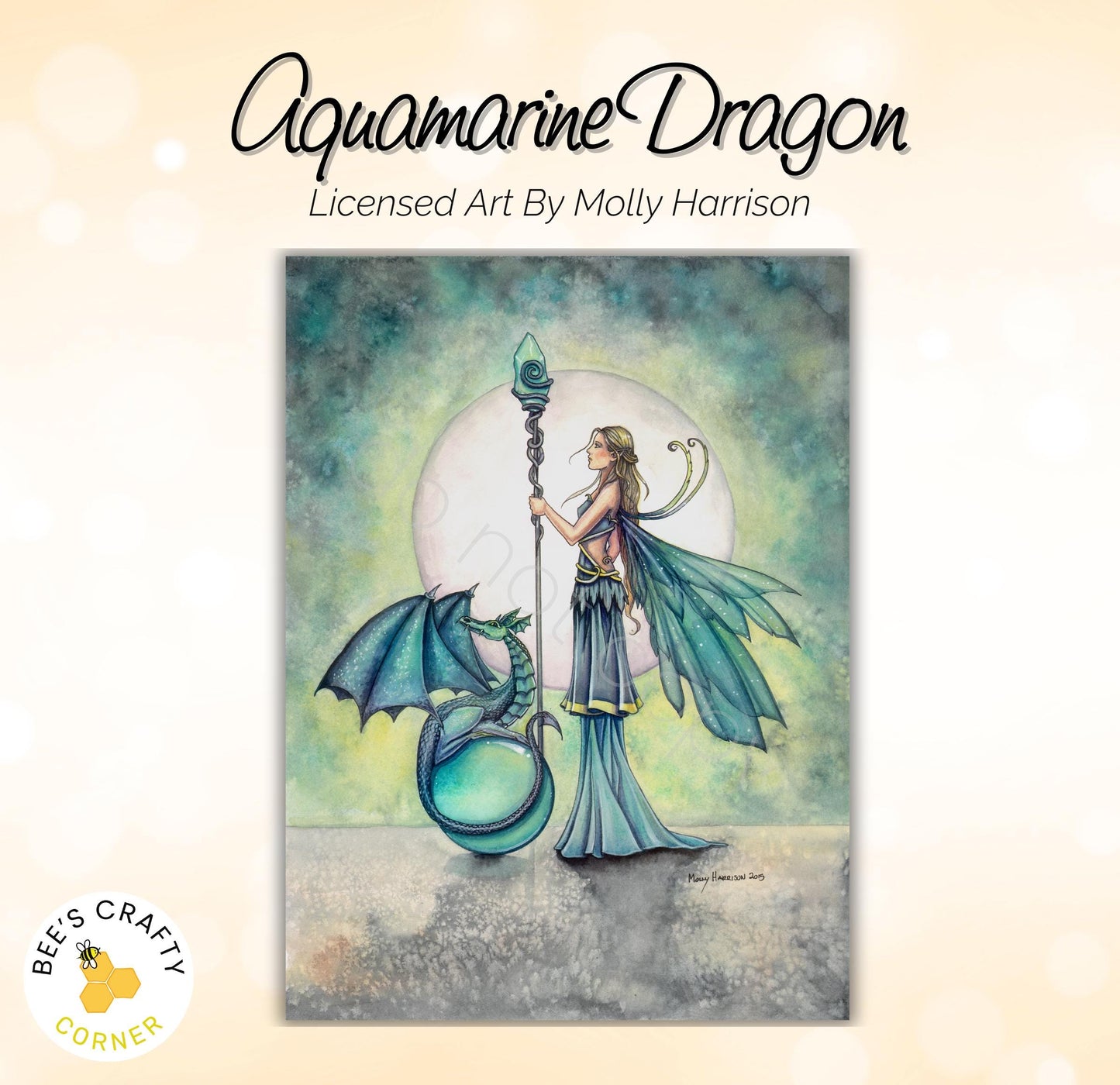 RELEASE PAPER | Aquamarine Dragon by Molly Harrison - Licensed Release Papers