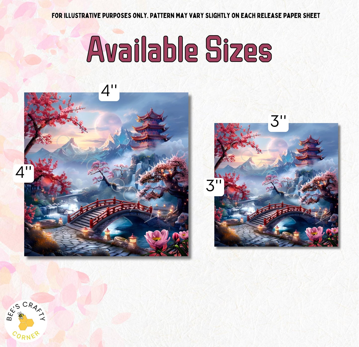 RELEASE PAPER | Blossom Dreams and Peace by Stacy Deal - Reusable Diamond Painting Release Paper