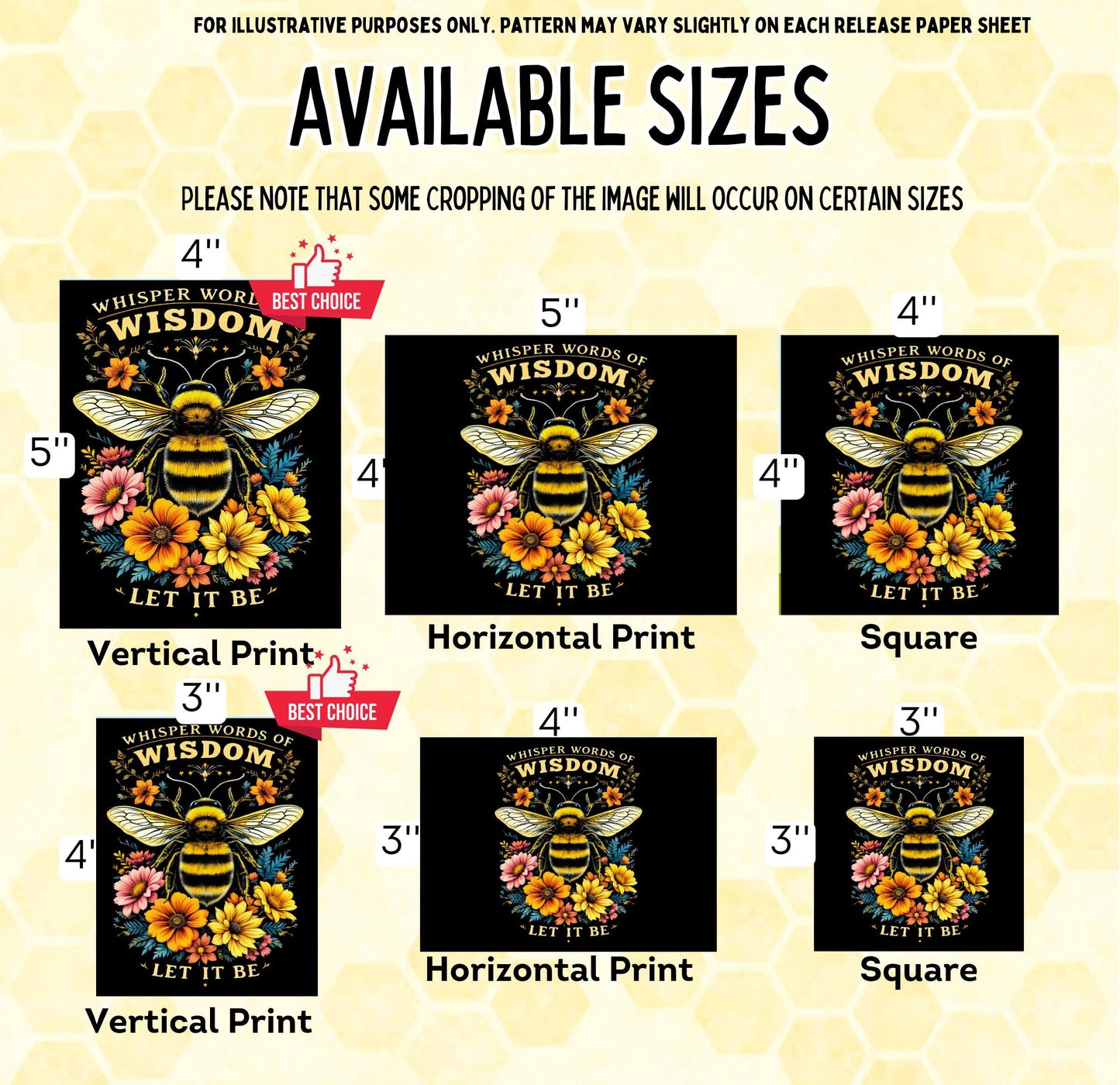 RELEASE PAPER | Let It Bee - Reusable Diamond Painting Release Paper