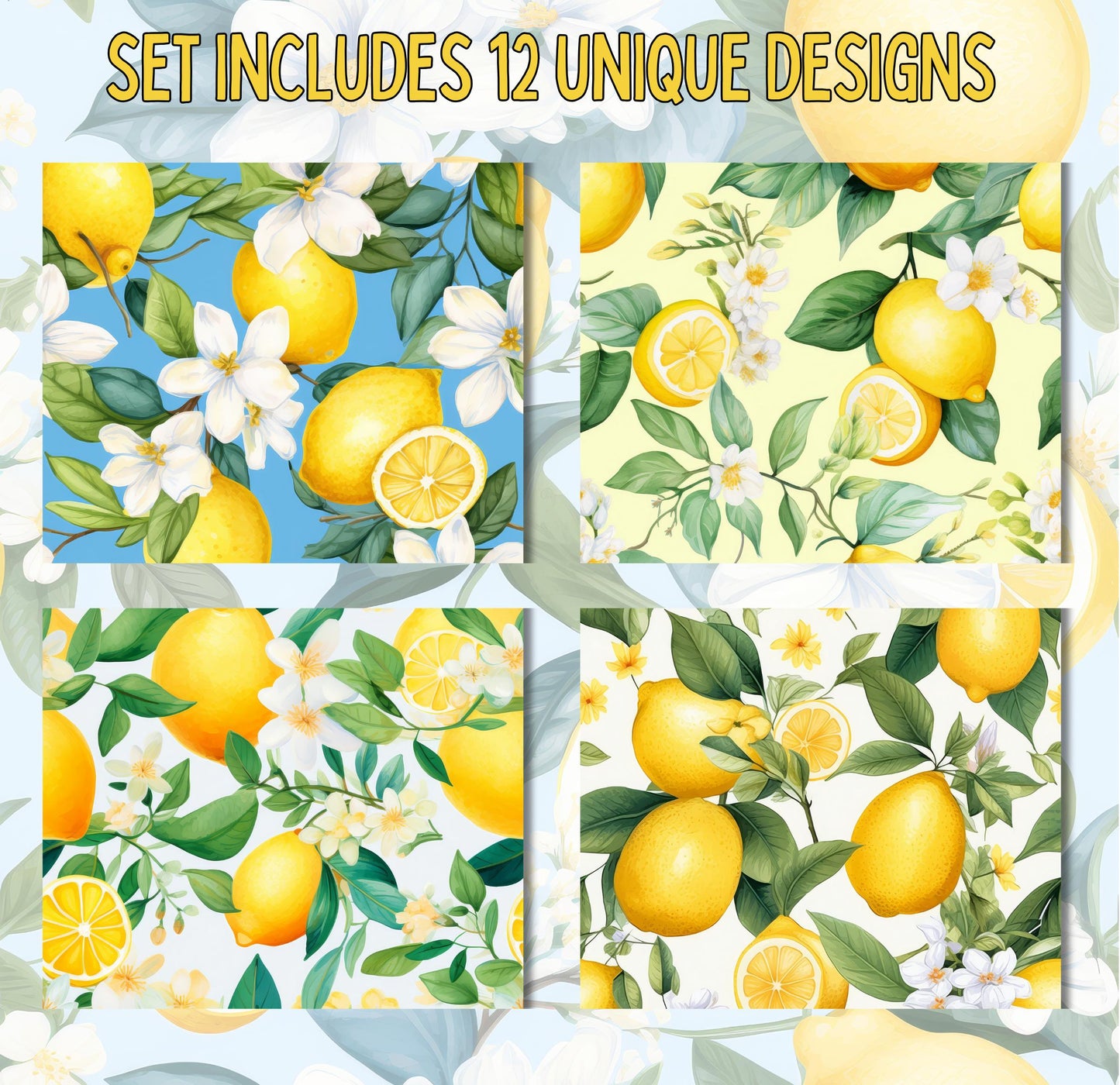RELEASE PAPER | Summer Citrus Garden - Theme Pack Reusable Diamond Painting Release Paper