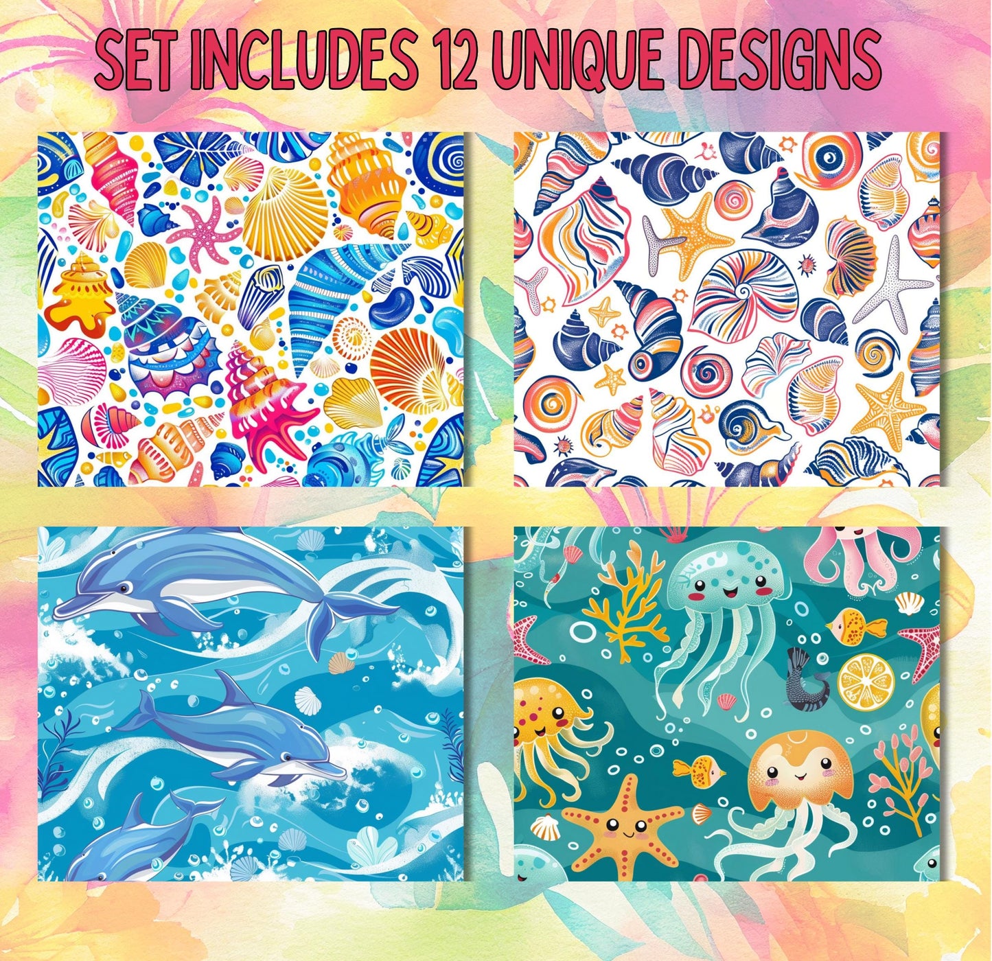RELEASE PAPER | Hello Summer - Theme Pack Reusable Diamond Painting Release Paper