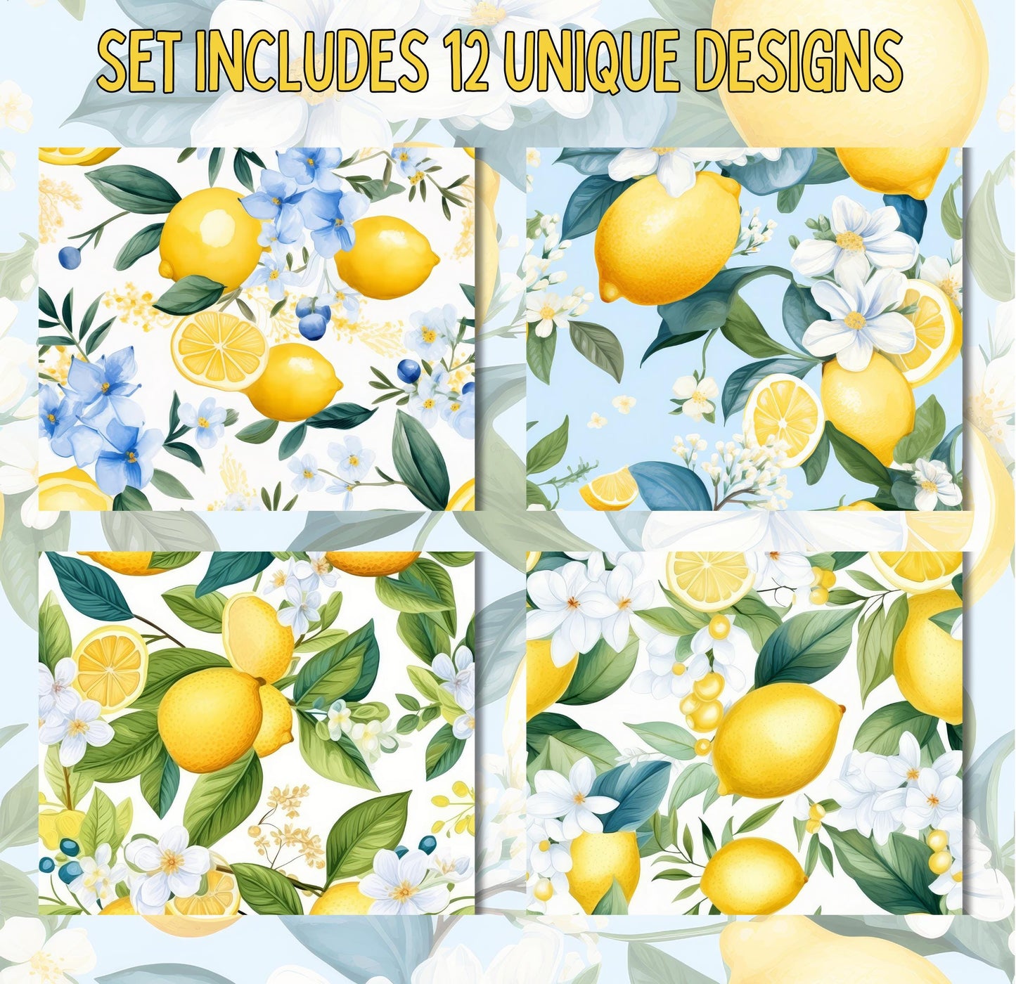 RELEASE PAPER | Summer Citrus Garden - Theme Pack Reusable Diamond Painting Release Paper