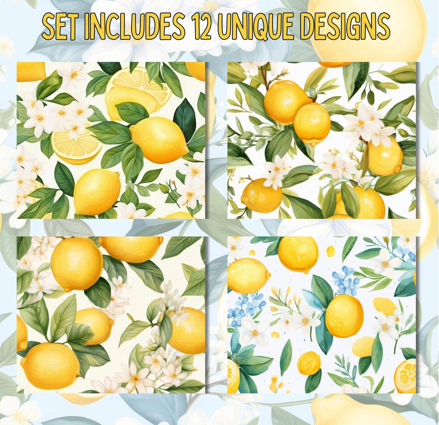 RELEASE PAPER | Summer Citrus Garden - Theme Pack Reusable Diamond Painting Release Paper