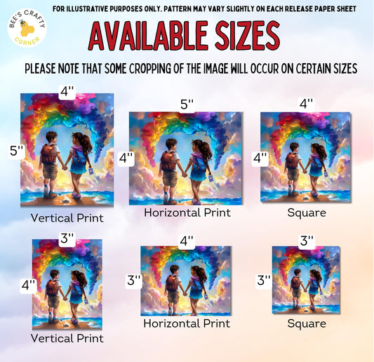 RELEASE PAPER | Through The Spectrum of Color by Stacy Deal - Licensed Diamond Painting Release Paper
