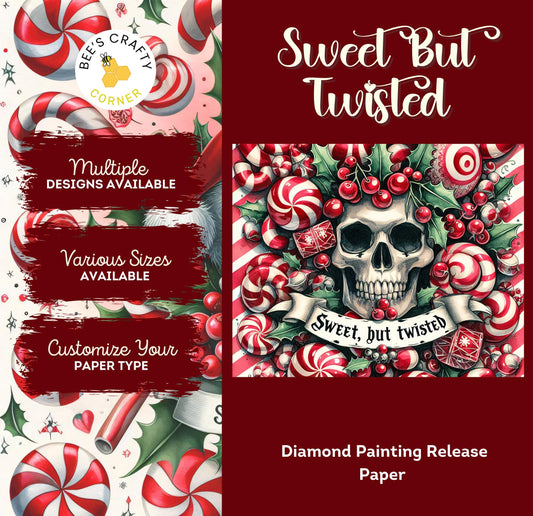 Sweet but Twisted - Reusable Patterned Diamond Painting Release Paper