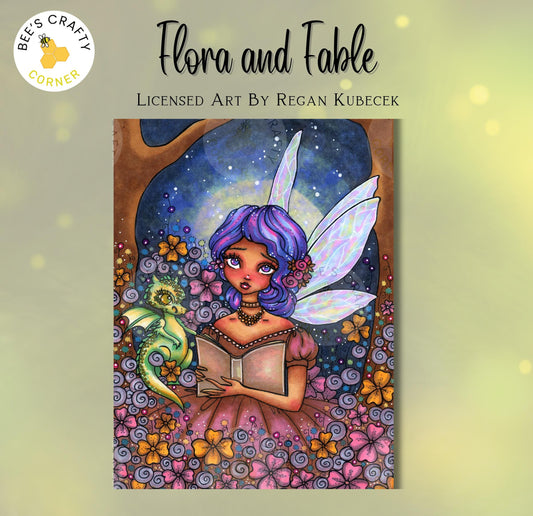 Flora and Fable by Regan Kubecek - Licensed Diamond Painting Release Paper