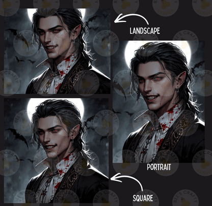 The image is a collage of three images depicting a man with long hair and a serious expression, with a landscape and portrait style.