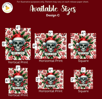 Sweet but Twisted - Reusable Patterned Diamond Painting Release Paper