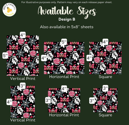 Spooky Christmas - Reusable Patterned Diamond Painting Release Paper