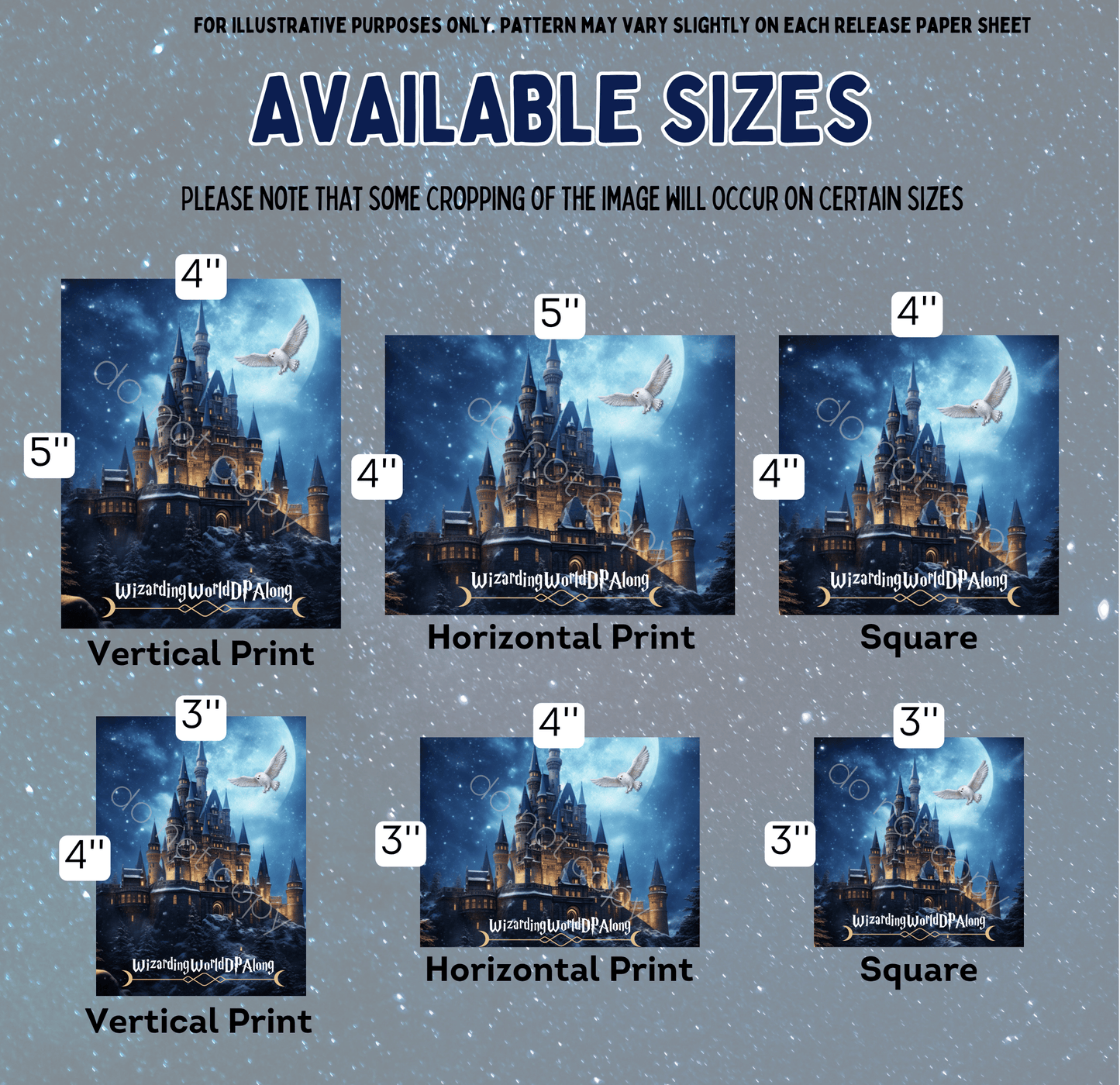 Wizarding World DP Along Event Release Papers