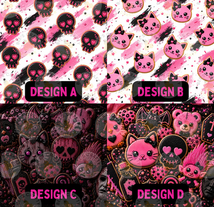 Black and Pink 2027 Event Release Papers - Reusable Diamond Painting Release Paper