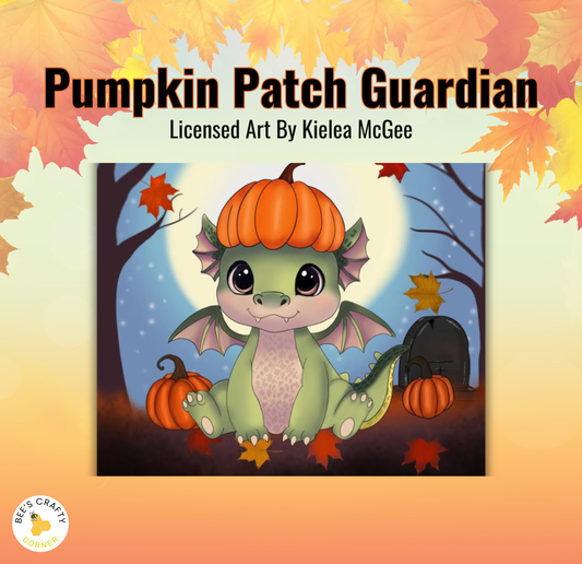 Pumpkin Patch Guardian by Kielea McGee - Licensed Diamond Painting Release Paper