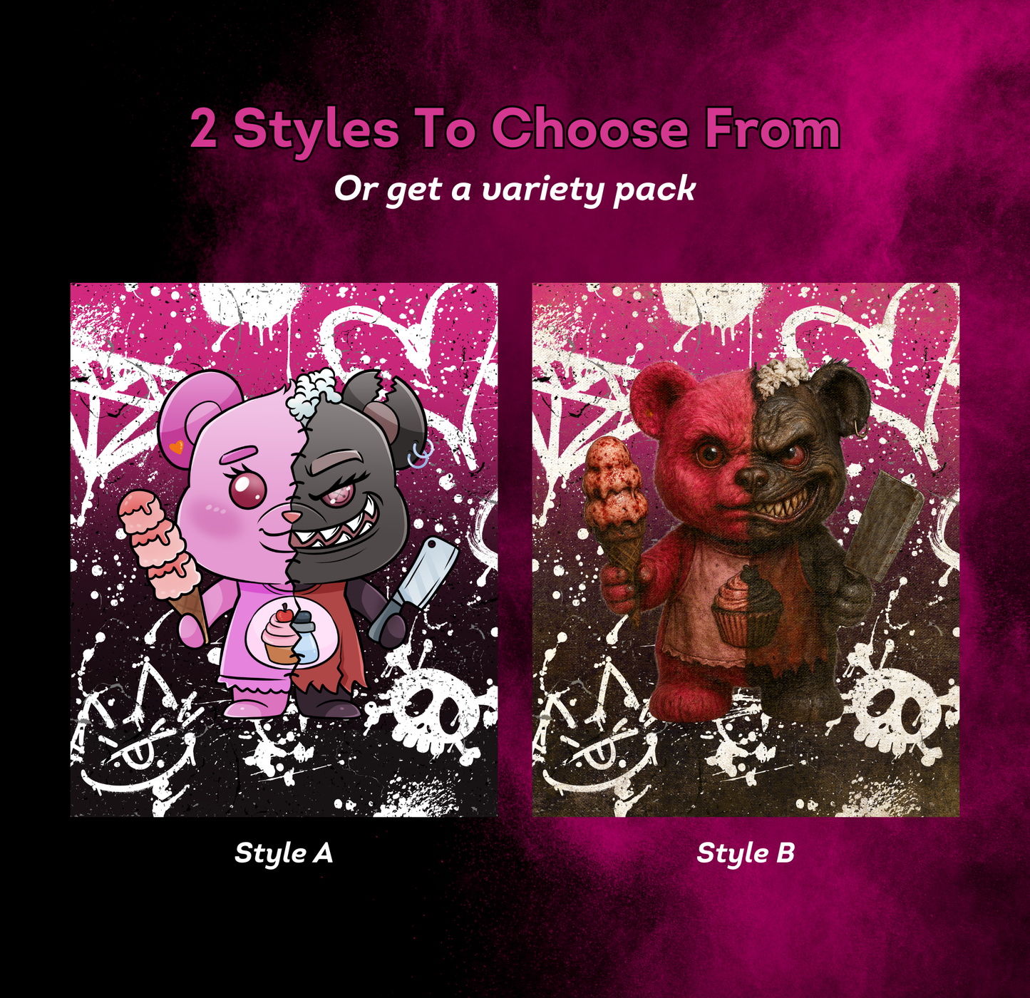 Black and Pink 2026 Event Release Papers - Reusable Diamond Painting Release Paper