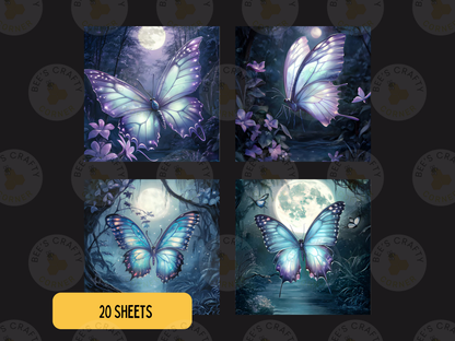 Enchanted Butterflies - Theme Pack Reusable Diamond Painting Release Paper