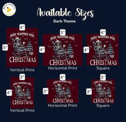 Waiting for Christmas - Reusable Patterned Diamond Painting Release Paper