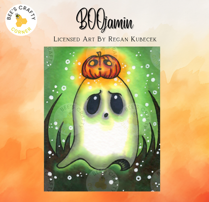 BOOjamin by Regan Kubecek - Licensed Diamond Painting Release Paper