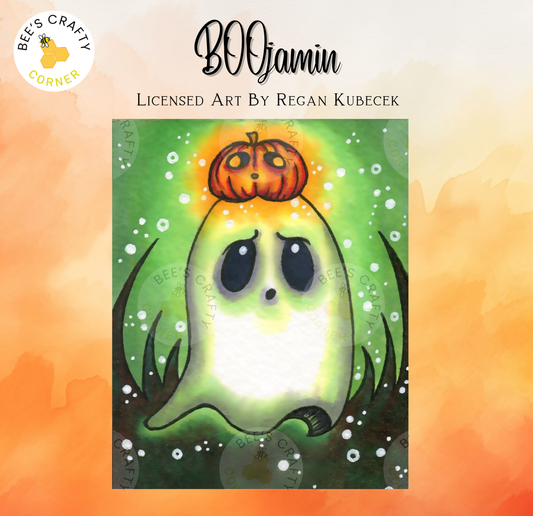 BOOjamin by Regan Kubecek - Licensed Diamond Painting Release Paper