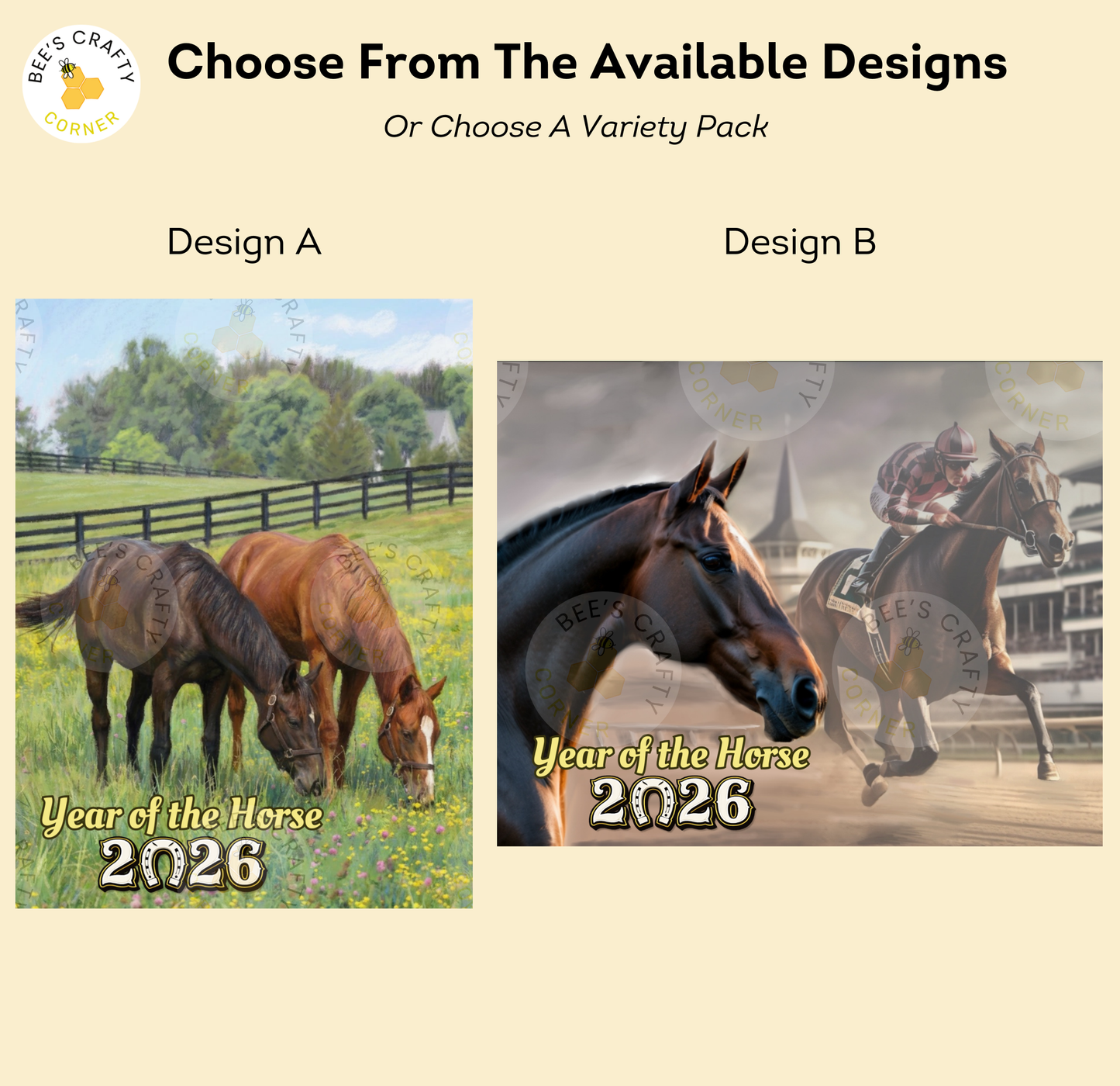 Year of the Horse 2026 Event Release Papers - Featuring Art By Kristin Schwenke Block