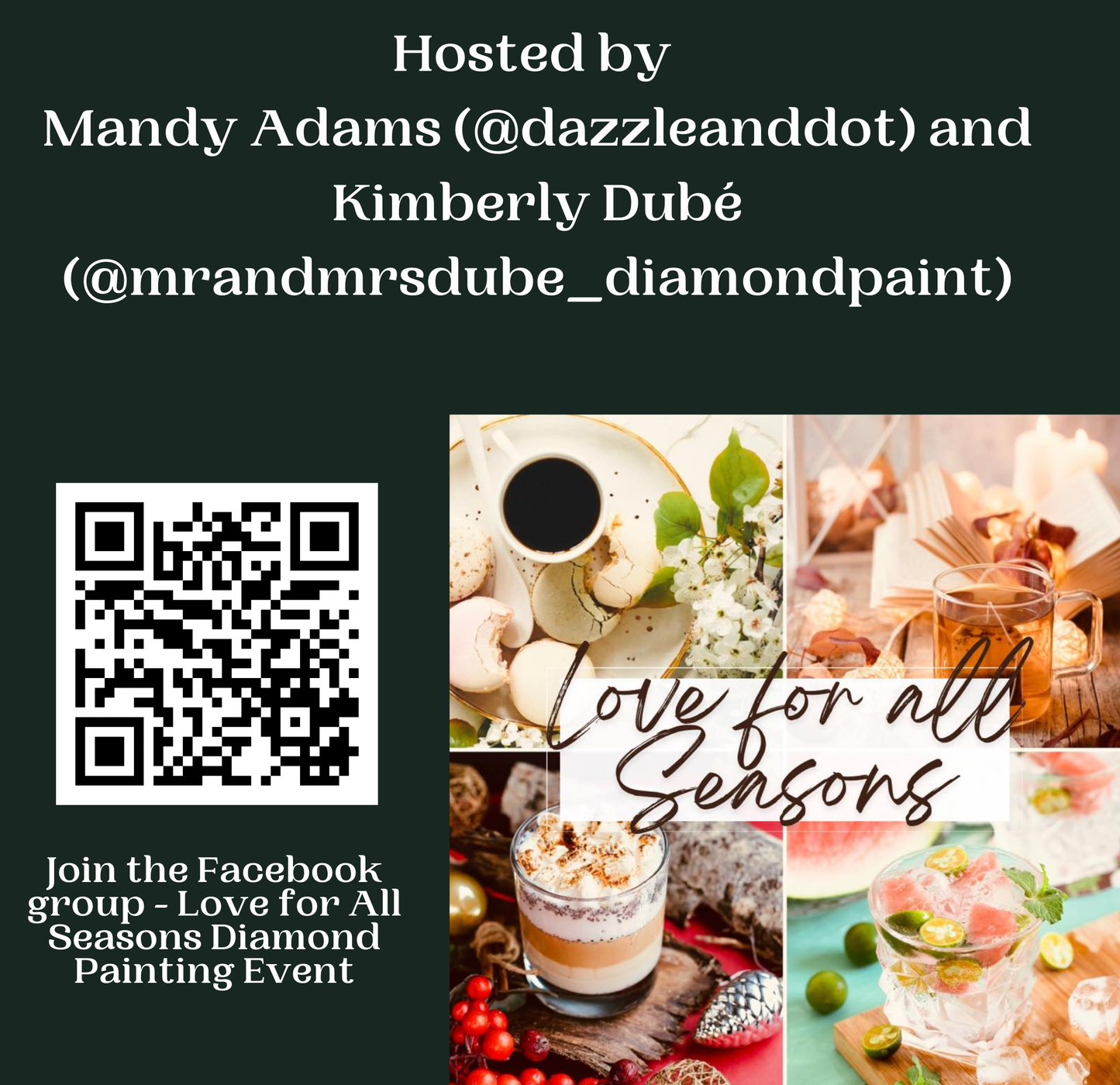 Love For All Seasons Event Release Papers - Reusable Diamond Painting Release Paper