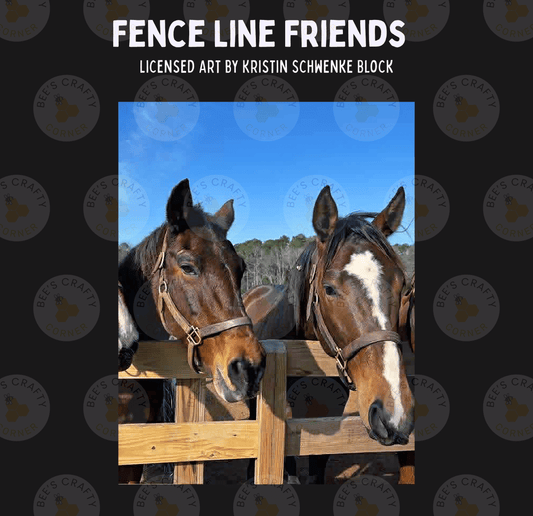 Two brown horses with white markings on their faces are standing behind a wooden fence, looking at the camera.