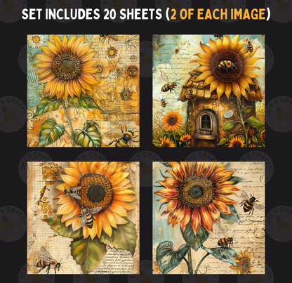 Sunshine and Honey - Theme Pack Reusable Diamond Painting Release Paper