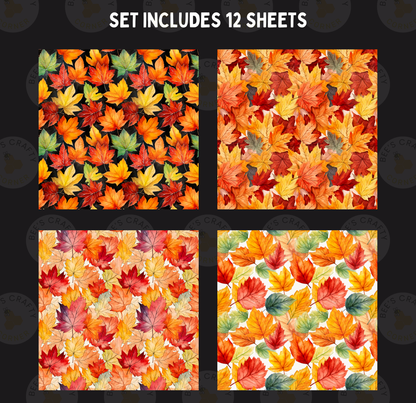 Fall Leaves - Theme Pack Reusable Diamond Painting Release Paper