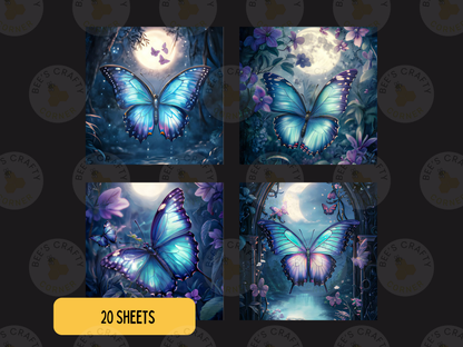 Enchanted Butterflies - Theme Pack Reusable Diamond Painting Release Paper