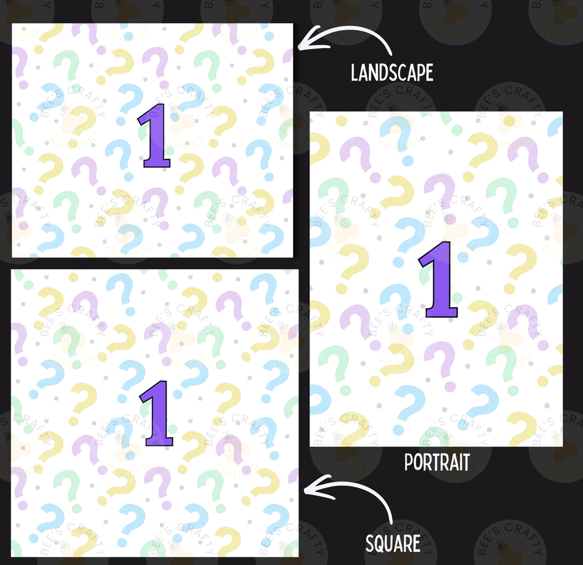 Customizable Question Mark Style - Decorative Reusable Release Paper Sheets, Cover Paper For Diamond Painting