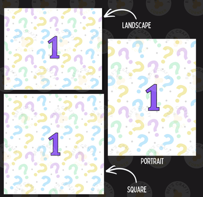 Customizable Question Mark Style - Decorative Reusable Release Paper Sheets, Cover Paper For Diamond Painting