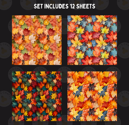 Fall Leaves - Theme Pack Reusable Diamond Painting Release Paper