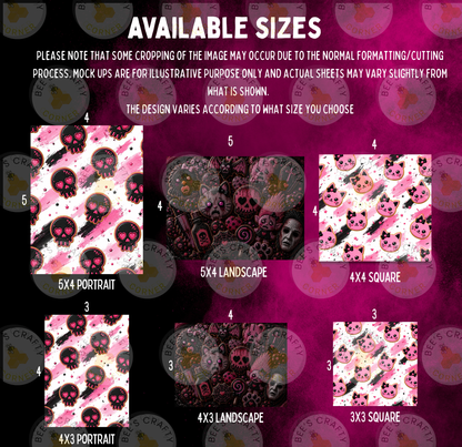 Black and Pink 2027 Event Release Papers - Reusable Diamond Painting Release Paper