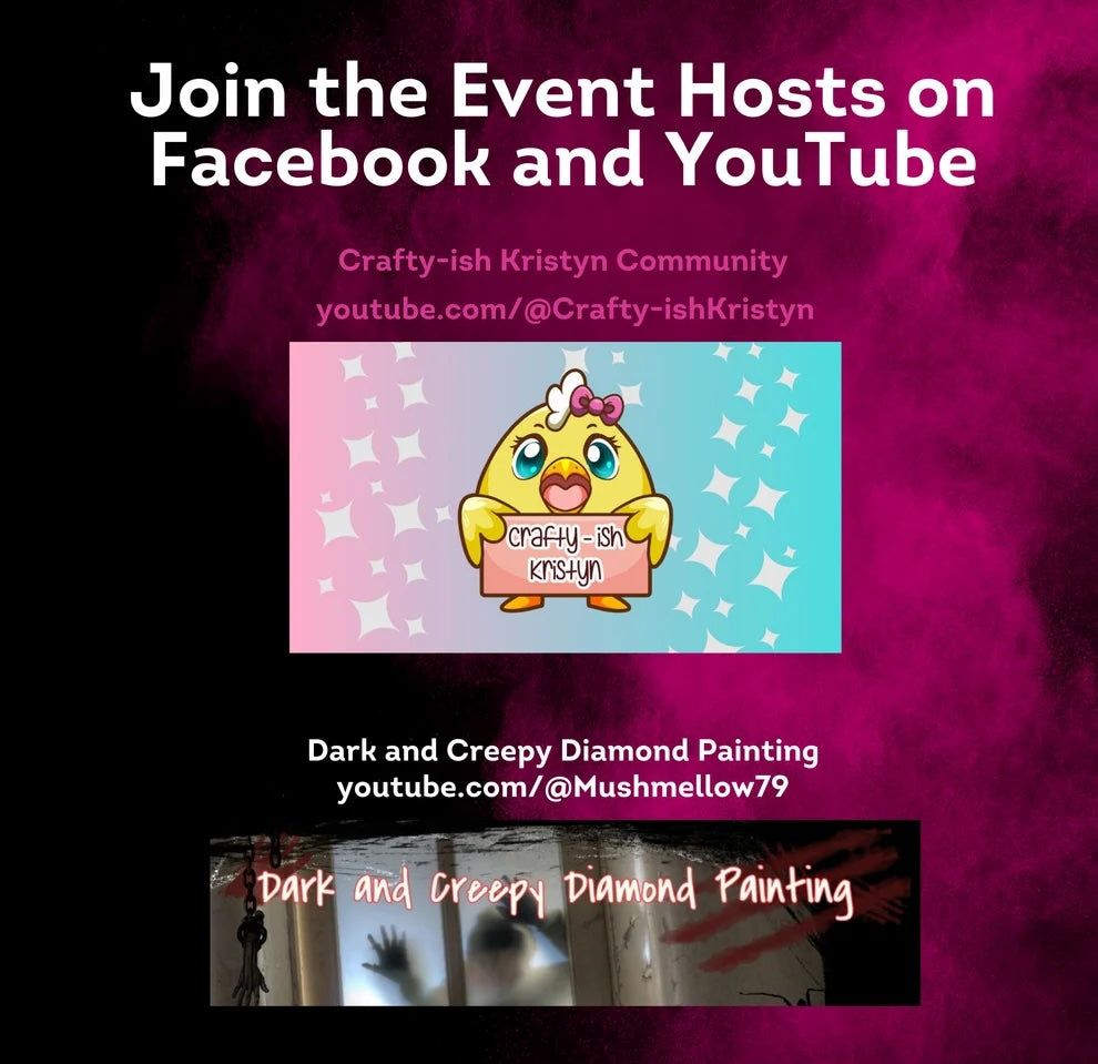 Black and Pink 2027 Event Release Papers - Reusable Diamond Painting Release Paper