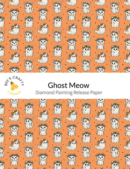 The image is a repeating pattern of cartoon-style cats wearing crowns against an orange background.