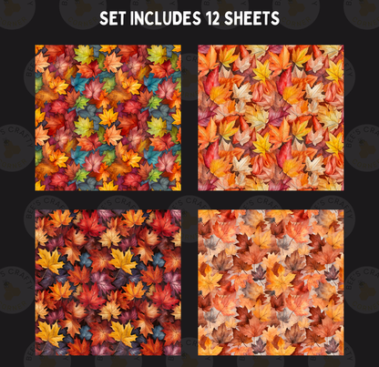Fall Leaves - Theme Pack Reusable Diamond Painting Release Paper