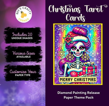 Christmas Tarot Cards - Theme Pack Reusable Diamond Painting Release Paper