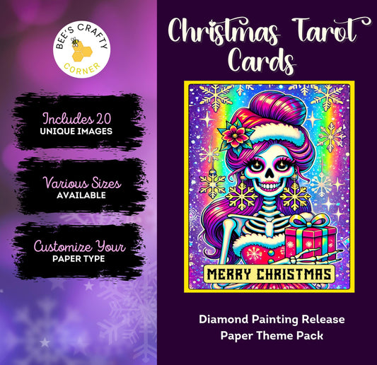 Christmas Tarot Cards - Theme Pack Reusable Diamond Painting Release Paper