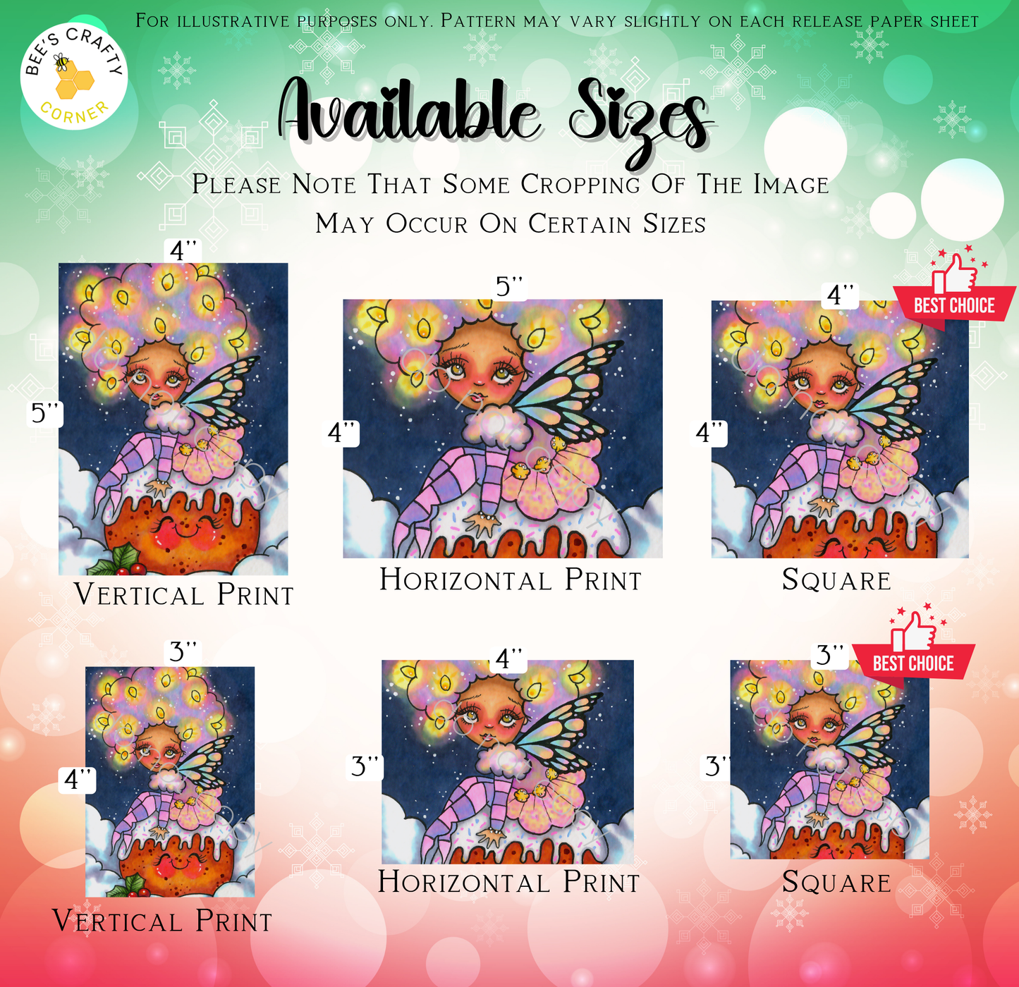 a set of four pictures of a fairy