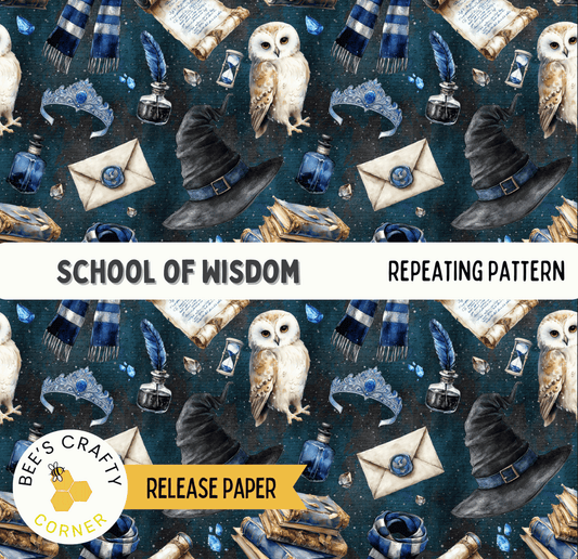 a collage of two pictures with an owl and an envelope