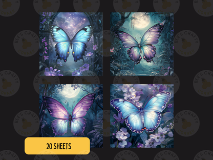Enchanted Butterflies - Theme Pack Reusable Diamond Painting Release Paper