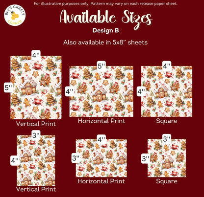 Gingerbread Houses - Reusable Patterned Diamond Painting Release Paper